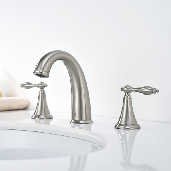 Homelody Widespread Faucet 2handle Bathroom Faucet with Drain Assembly